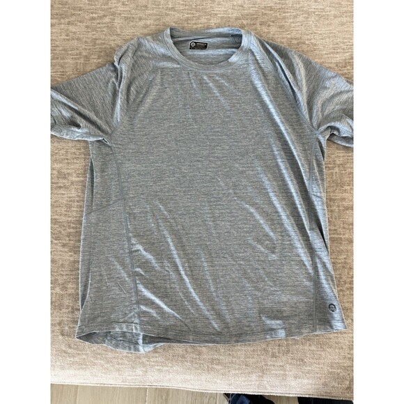 Mondetta Outdoor Project Blue Short Sleeve Activewear T-Shirt Mens M Golf Walk - Picture 2 of 7